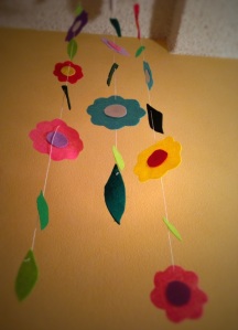 Hanging Felt Flowers